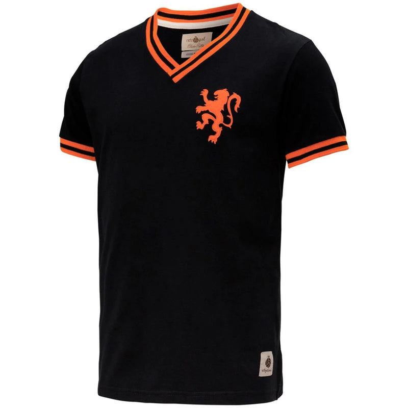 Camisa Retrô Gol Seleção Holanda Edição Limitada Masculina - Preto