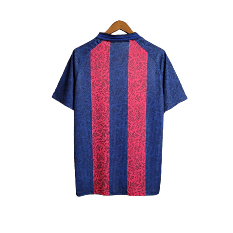 Camisa Barcelona Treino 23/24 Torcedor Masculina - Azul e Grená