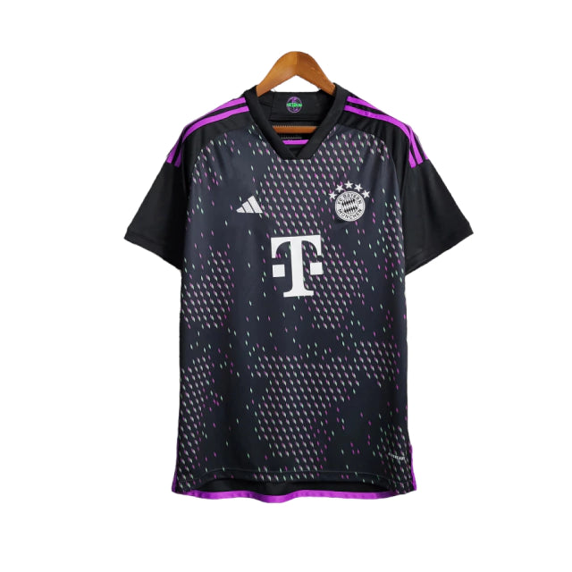 Camisa Bayern II 23/24 Torcedor Masculina - Preto / Rosa