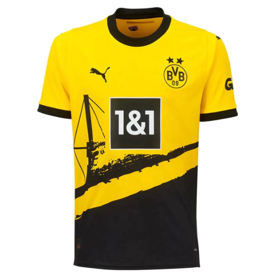 Camisa Borussia Dortmund I 23/24 - Torcedor Masculina - Amarelo