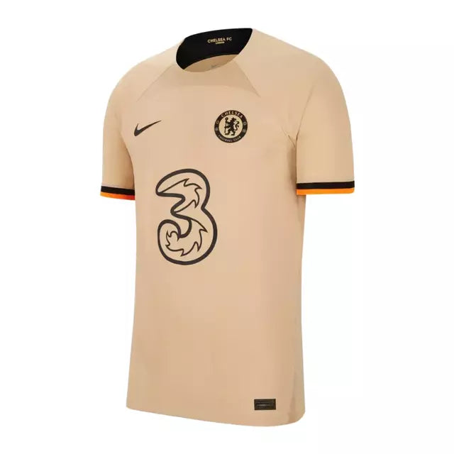 camisa do chelsea III third nike torcedor 22/23 - dourada