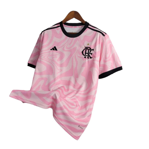 Camisa Flamengo 23/24 Torcedor Masculina - Rosa