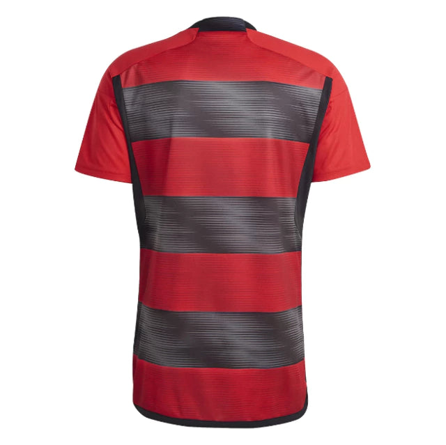 Camisa Flamengo I 23/24 Torcedor Masculina - Vermelho e Preto