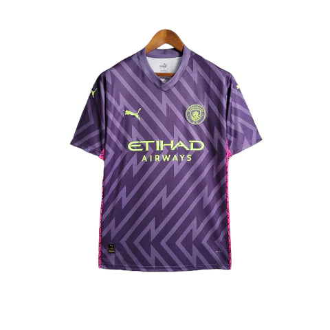 Camisa Manchester City Goleiro 23/24 - Torcedor Masculina - Roxo