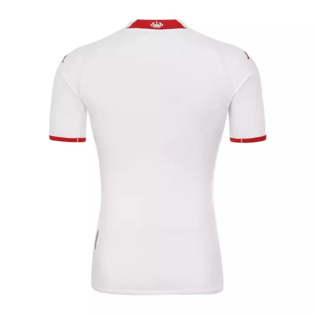 Camisa Monaco Home 22/23 Torcedor Kappa Masculina - Branca e Vermelha