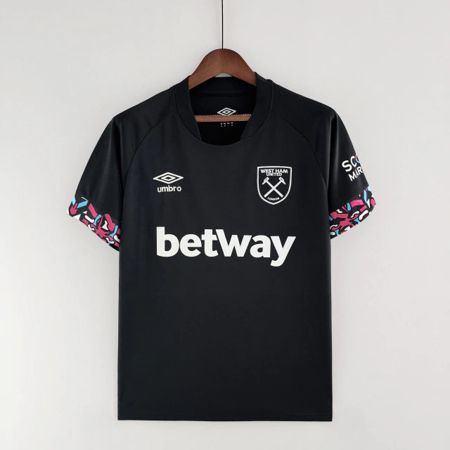 Camisa Umbro West Ham United 2022/23 Torcedor Masculina - Preta