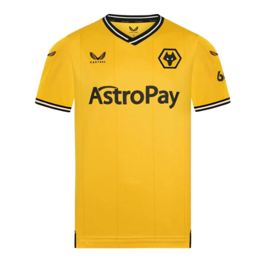 Camisa Wolves Home 23/24 - Torcedor Castore Masculina - Laranja