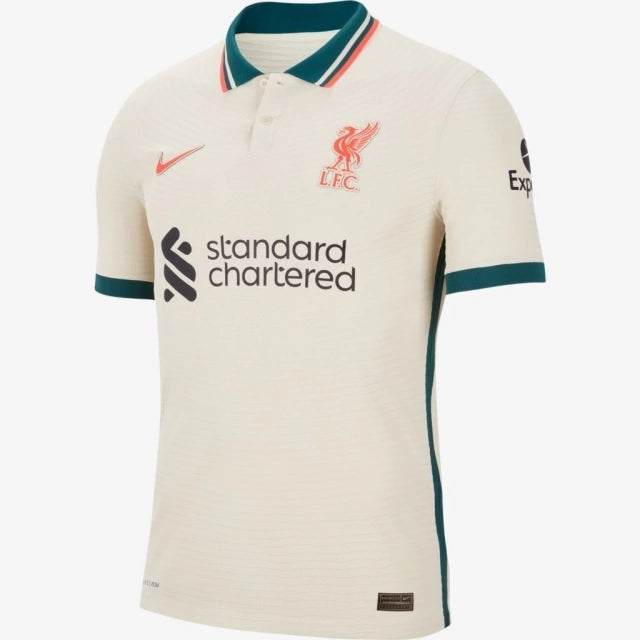 camisa do Liverpool II away 21/22 torcedor nike - branco creme