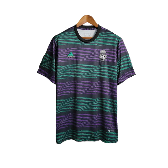 Camisa Real Madrid Treino 23/24 Torcedor Masculina - Verde e Roxo