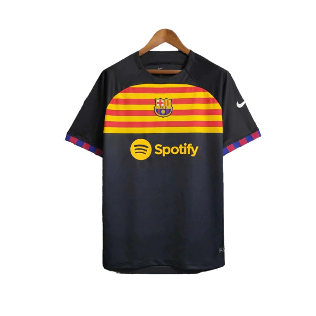 Camisa Barcelona Treino 23/24 Torcedor Masculina - Preto