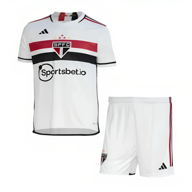 Uniforme Infantil São Paulo II 2023/2024 - Vermelho e Preto